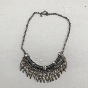 Silver Bib Necklace